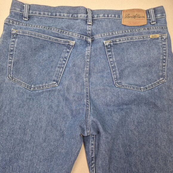 Signature Levi Strauss Women's Stretch Mid-Rise Slim Blue Jeans Sz 40/28 VINTAGE - Picture 4 of 11